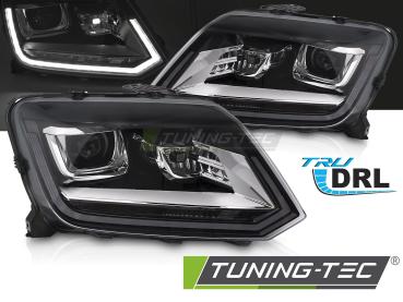 Voll LED Scheinwerfer passend für VW Amarok 09-16 Schwarz Chrom