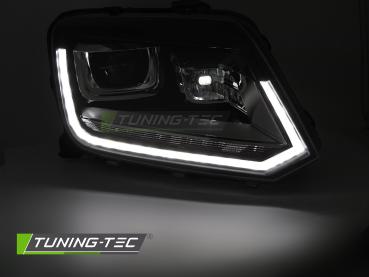 Preview: Voll LED Scheinwerfer passend für VW Amarok 09-16 Schwarz Chrom