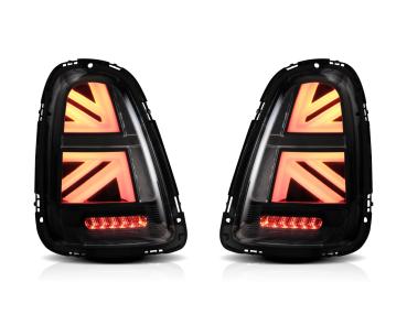 Voll LED Rückleuchten für Mini Cooper R56 R57 R58 R59 2007-2013 Klar schwarz