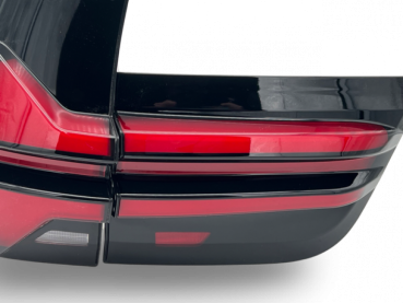 VOLL LED 3D Lightbar Rückleuchten Set für BMW X5 E70 07-10 schwarz/rot