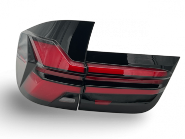 VOLL LED 3D Lightbar Rückleuchten Set für BMW X5 E70 LCI 10-13 schwarz/rot