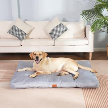 Hundekissen große Hunde waschbar hundematratze wasserdicht XXL für große, mittelgroße Hunde Outdoor gepolstert Hundematte grau in 10cm Höhe, groß XL Kühlmatte für Haustiere (75 * 50 * 10 cm)