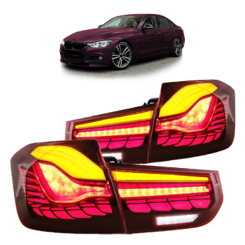 Voll LED Rückleuchten für BMW 3er F30 F35 F80 2011 - 2019 Rot in OLED Technik