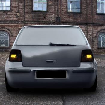 SET LED Rückleuchten Heckleuchten Schwarz Smoke IV Rücklichter für VW Golf 4 97-