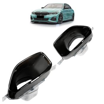 Auspuffblenden ESD Blenden Schwarz passt für BMW 3er G20 G21 M340i mit M-Paket