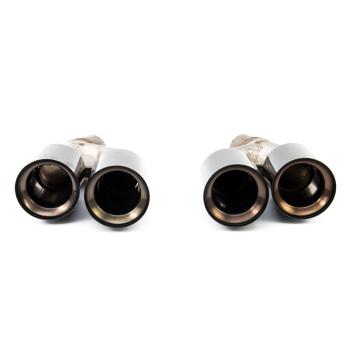 Edelstahl Endrohre Auspuff Blende Auspuffblenden für BMW G30 Limo G31 Touring