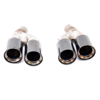 Edelstahl Endrohre Auspuff Blende Auspuffblenden für BMW G30 Limo G31 Touring