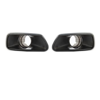 Auspuffblenden Trapez SET Schwarz für BMW 5er G30 G31 nur M-Paket 520-540