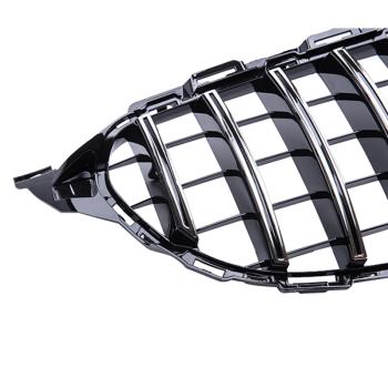 Kühlergrill Grill Black Chrom für Mercedes C Klasse W205 Sport-Panamericana GT