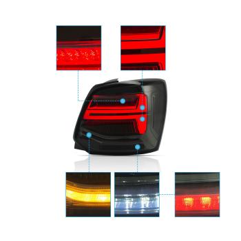Voll LED Rückleuchten passend für VW Polo 6R 6C 2011-2017 Smoke in dynamischer Blinker