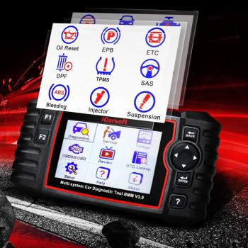 Preview: iCarsoft V3.0 für BMW Mini Rolls Royce OBD Diagnose Öl Service Rückstellung