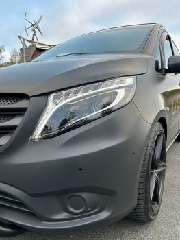 VOLL LED Tagfahrlicht Scheinwerfer + LED Rückleuchten für Mercedes V-Klasse Vito W447 14-23 rot / Weiss