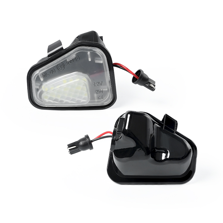 TECTICO LED Umfeldbeleuchtung Spiegel 12V Auto Umgebungslicht 6000K  Kaltweiß Kompatibel mit VW Golf 6 Passat B7 EOS Jetta 6 Touran, 2 Lampen