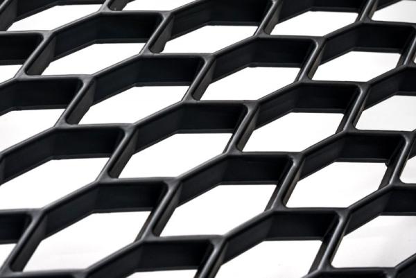 Set Frontgrill mit Kennzeichenhalter und Spiegelkappen für Audi A6 4F Facelift