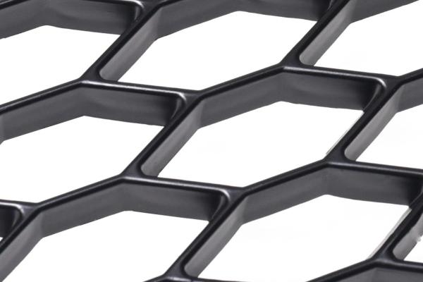 Sportgrill Frontgrill Kühlergrill Wabengrill Passend für Audi A4 B8 Grill ohne Emblem mit Lüftungsgitter Schwarz Matt