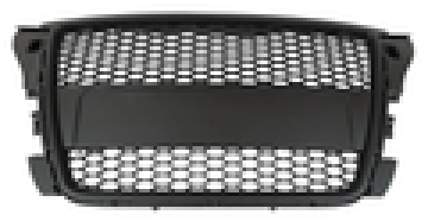 Sportgrill Frontgrill Kühlergrill Wabengrill Passend für Audi A3 8P Grill ohne PDC 08-13 Schwarz Matt