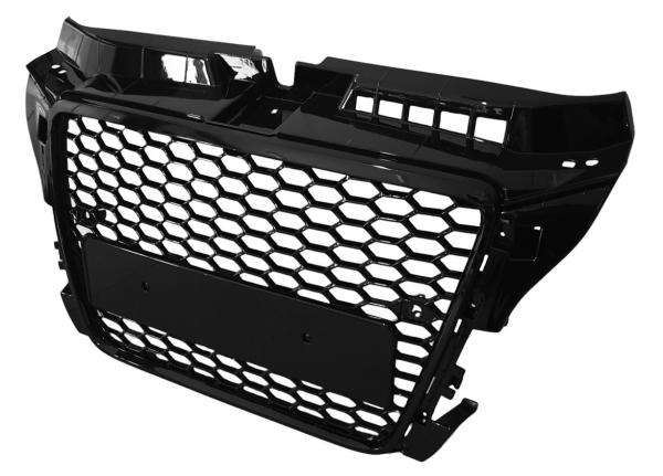 Sportgrill Frontgrill Kühlergrill Wabengrill  Passend für Audi A3 8P Grill mit PDC 08-13