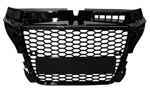 Sportgrill Frontgrill Kühlergrill Wabengrill  Passend für Audi A3 8P Grill mit PDC 08-13