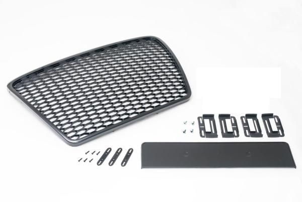Passend für Audi A6 4F Kühlergrill Wabengrill Front Grill Emblem Glanz