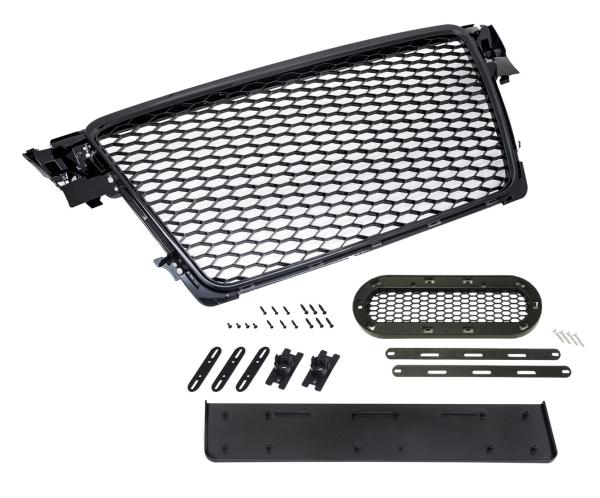 Kühlergrill Sport mit Emblem und Kennzeichenhalter für Audi A4 B8 8K 2007-2012