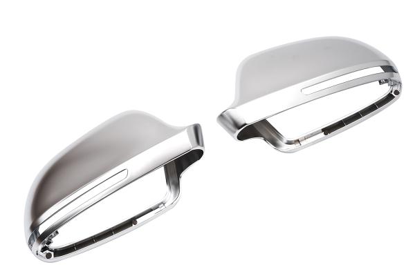 Set Frontgrill mit Kennzeichenhalter und Spiegelkappen für Audi A6 4F Facelift