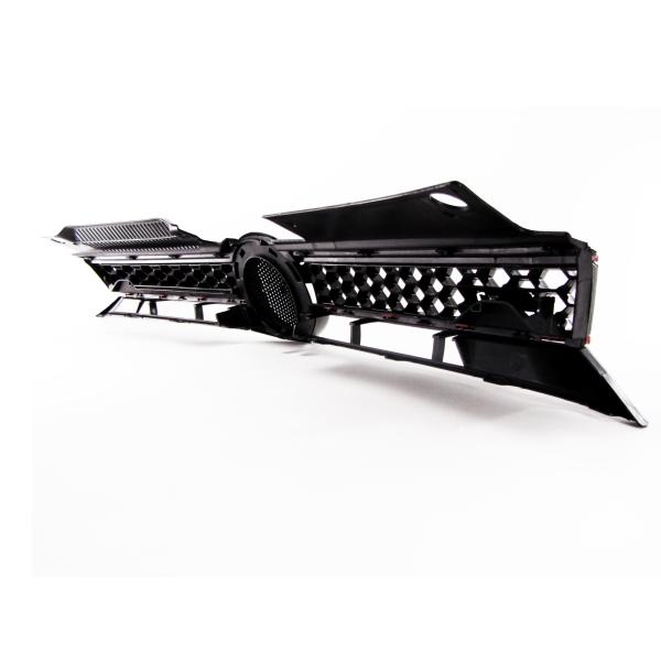 Golf 6 Kühlergrill, Sportgrill, mit Aussparung für das Emblem im Waben-Design passend für VW Golf 6 , 2008 - 2012