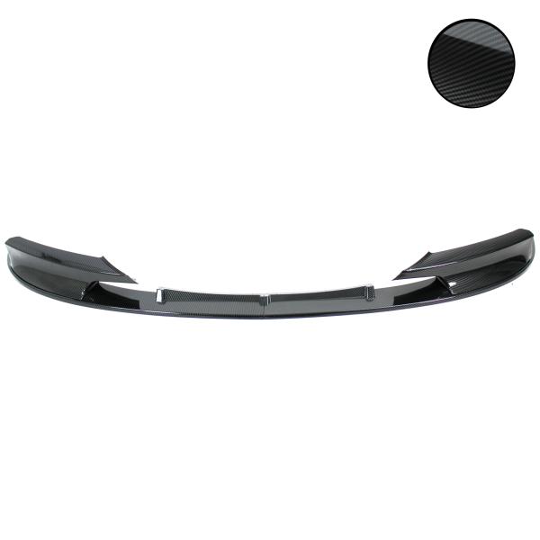 Frontspoiler Frontspoilerlippe Frontflap Spoiler Splitter Carbon Optik, 2-teilig+ABE+ für BMW F30, F31, 10/2011-2019  (nur für M-Paket)