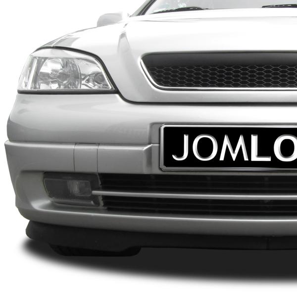 Kühlergrill ohne Emblem mit Chromrahmen und Wabengitter, schwarz passend für Opel Astra G
