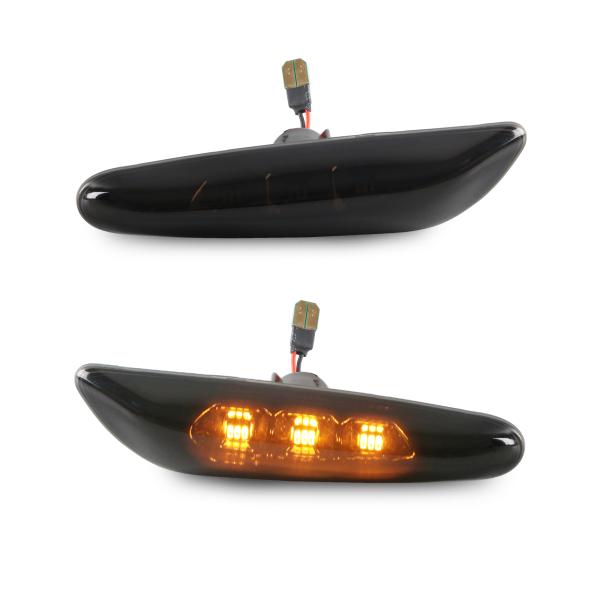 LED Seitenblinker Schwarz Blinker für BMW E46 E90 E91 E60 E61 E82 E87