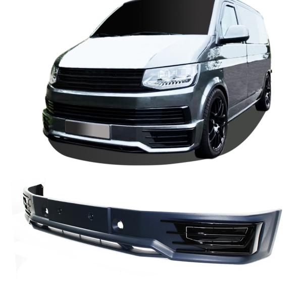 Frontspoilerlippe Spoiler Splitter Spoilerlippe Ansatz Lippe Stoßstange vorne für T6 mit ABE passend für VW T6 Bj. 2015-2019
