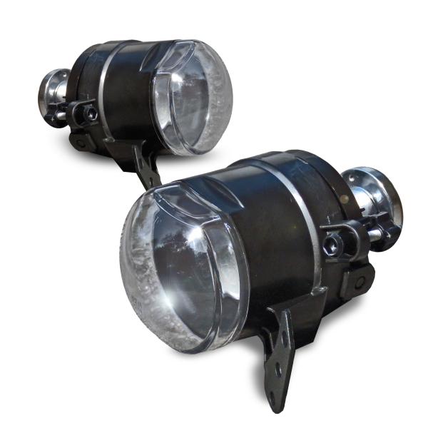 Nebelscheinwerfer Klarglas mit Projektor Linse passend für BMW E60 Limousine und E61 Touring Baujahr 2003-2007