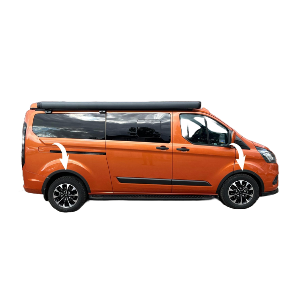 Radlaufschutz Radlaufleisten kompatibel mit FORD Transit Custom ab 2018 bis 2023