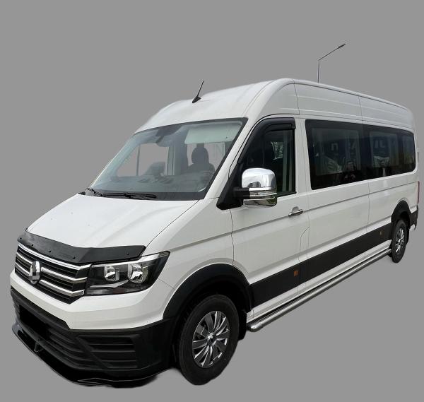 Radlaufleisten Radlaufschutz Radlaufabdeckung / Radlaufverbreiterung Set für VW Crafter / MAN TGE 17+ schwarz / matt mit ABE