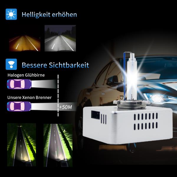 Set D5S 8000K XENON Brenner  Birnen Lampen Scheinwerfer