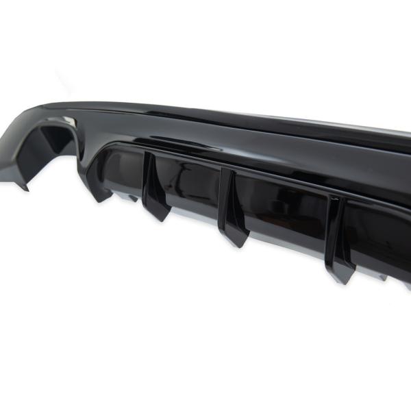 Heckansatz Heckspoiler Diffusor für BMW F22 Coupe F23 Cabrio für M-Paket 2-Rohr