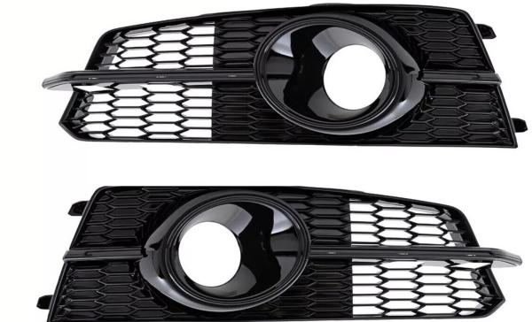 Frontgitter Set Schwarz Glanz S-Line passend für Audi A6 C7 Facelift 2014-2018