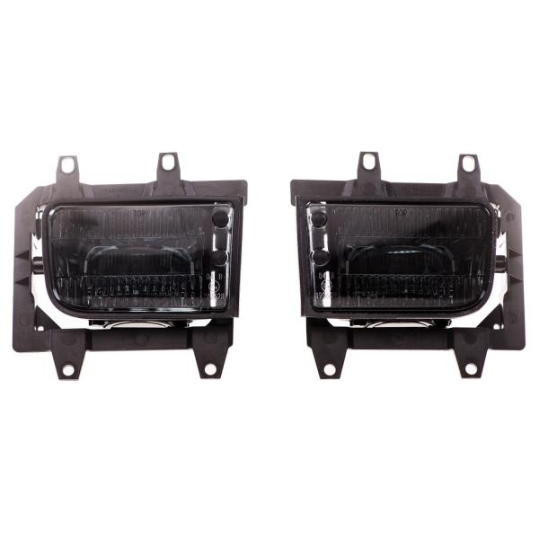 Nebelscheinwerfer SET Klarglas smoke + H3 Birnen für BMW E30 Facelift ab 1987