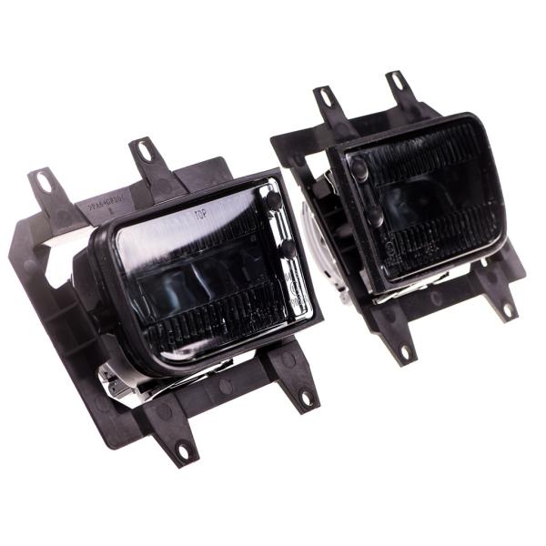 Nebelscheinwerfer SET Klarglas smoke + H3 Birnen für BMW E30 Facelift ab 1987