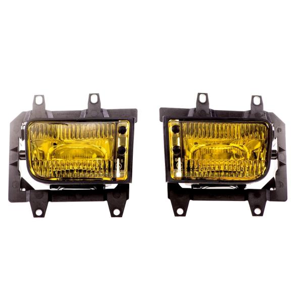Nebelscheinwerfer SET Klarglas gelb + H3 Birnen für BMW E30 Facelift ab 1987