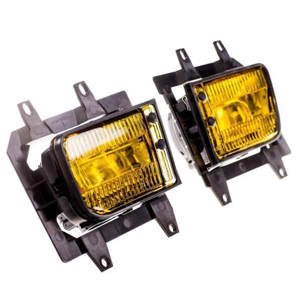 Nebelscheinwerfer SET Klarglas gelb + H3 Birnen für BMW E30 Facelift ab 1987