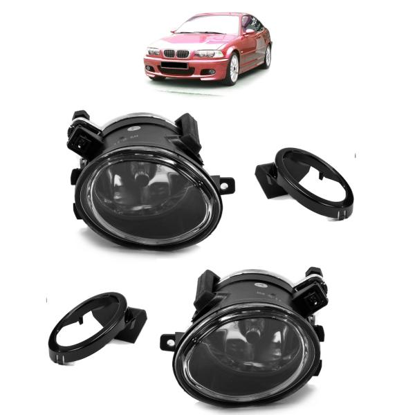 Satz Nebelscheinwerfer HB4 passt für BMW E46 E39 M Paket M3 M5 Chrom Klarglas