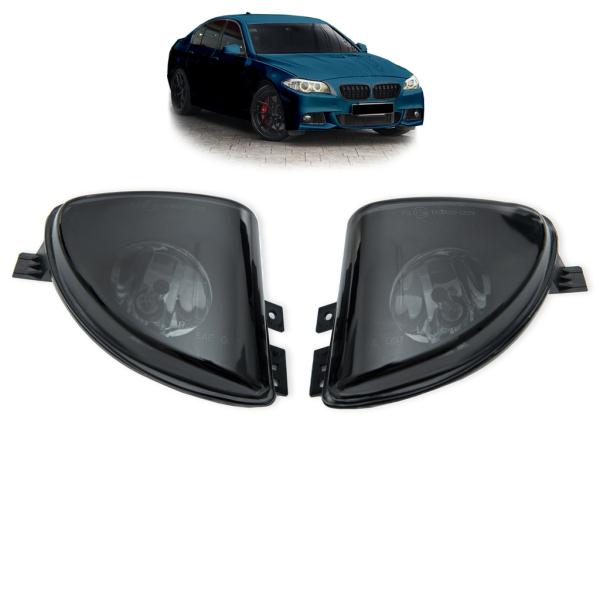 Set Nebelscheinwerfer Klarglas Smoke Schwarz H8 passt BMW F10 F11 ab 2010-2013