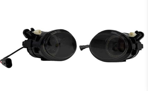 LED Nebelscheinwerfer Set für BMW 5er E39 95-04 , 3er E46 Coupe/Cabrio/Lim/Touring 98-07 schwarz/rauch (M-Paket)