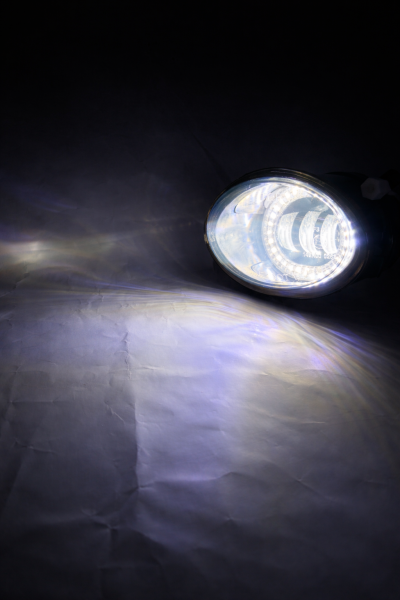 LED Nebelscheinwerfer Set für BMW 5er E39 95-04 , 3er E46 Coupe/Cabrio/Lim/Touring 98-07 schwarz/rauch (M-Paket)