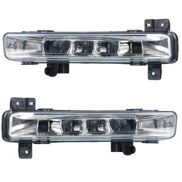LED Nebelscheinwerfer/Tagfahrlicht Set für BMW 5er G30/G31 Lim.+Tour. 16+ / 6er G32 17+ chrom/klar