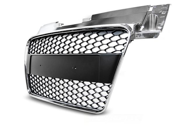 Sportgrill / Kühlergrill für Audi TT 8J Coupe/Roadster 06-14 chrom in Wabendesign