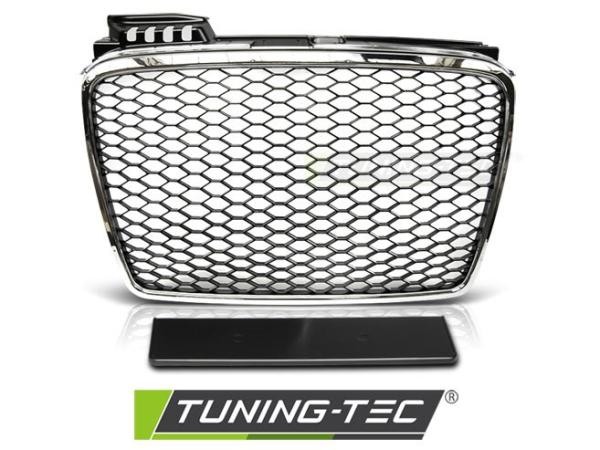 Sportgrill / Kühlergrill für Audi A4 B7 (8E) 04-08 chrom in Wabendesign