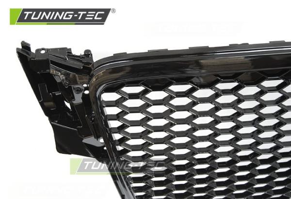 Sportgrill / Kühlergrill für Audi A4 B8 (8K) 08-11 Hochglanz schwarz in Wabendesign