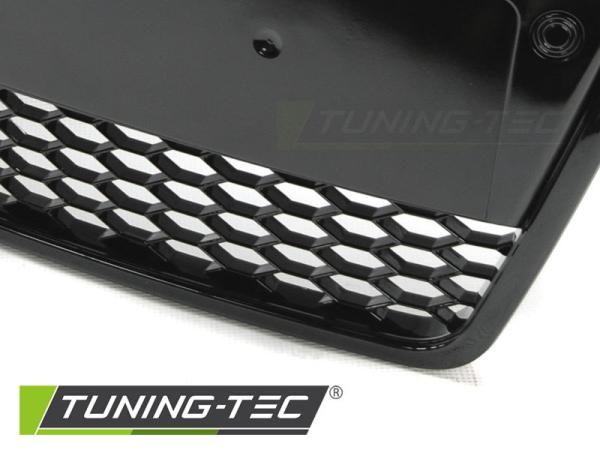 Sportgrill / Kühlergrill für Audi A6 C6 (4F) 04-08 Hochglanz schwarz in Wabendesign