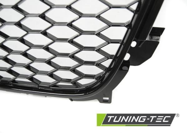 Sportgrill / Kühlergrill für Audi A4 B8 (8K) Facelift 11-15 Hochglanz schwarz in Wabendesign